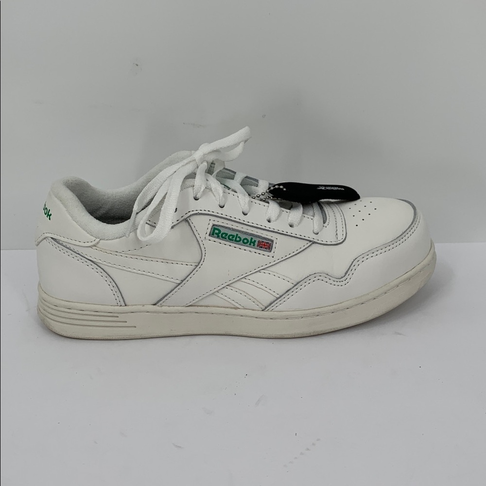 Reebok White Sneakers with Green Logo